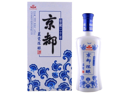 46度京都窖藏二十蓝瓷陈酿酒500ml图片