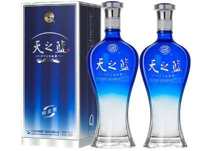 42度洋河蓝色经典天之蓝酒(2瓶)1L图片
