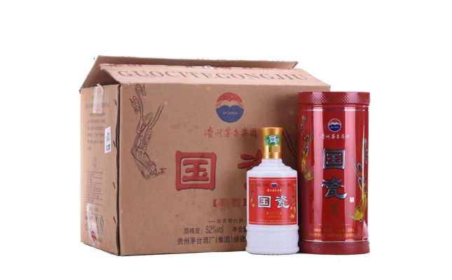 2008年52度贵州茅台铁盒红字国瓷一箱图片