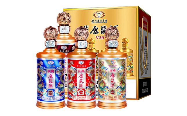 52度贵州茅台集团庆典原浆酒(V29)500mlx4瓶图片