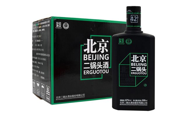 42度永丰牌黑瓶绿标北京二锅一箱图片